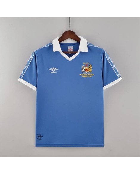 Manchester City 1981/82 Heim-Retro-Trikot