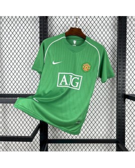Manchester United 2007/08 Grünes Torwart-Retro-Trikot