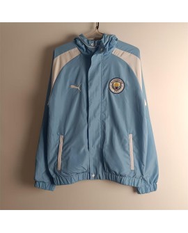 Manchester City Windbreaker 2425-Himmelblau