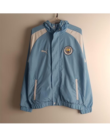 Manchester City Windbreaker 2425-Himmelblau