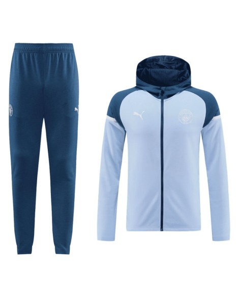 Manchester City Kapuzen-Trainingsset (Jacke + Hose) 2024/25