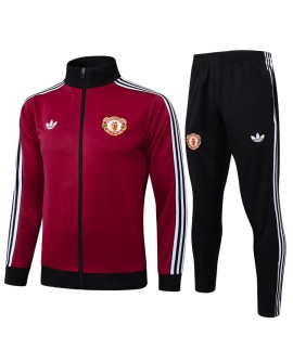 Manchester United Trainingsjacke 2425-Kastanienbraun