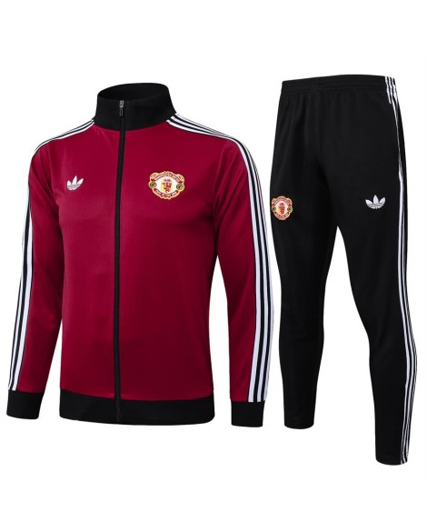 Manchester United Trainingsjacke 2425-Kastanienbraun