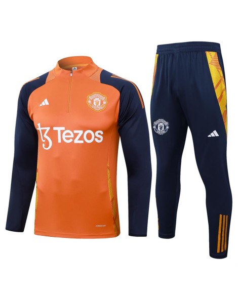 Manchester United Trainingsanzug 2425-Orange