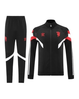 Manchester United Trainingsset 2024/25 – Schwarz (Jacke+Hose)