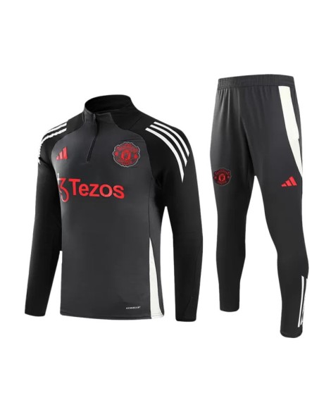 Manchester United Sweatshirt-Set 2024/25 – Grau (Oberteil+Hose)
