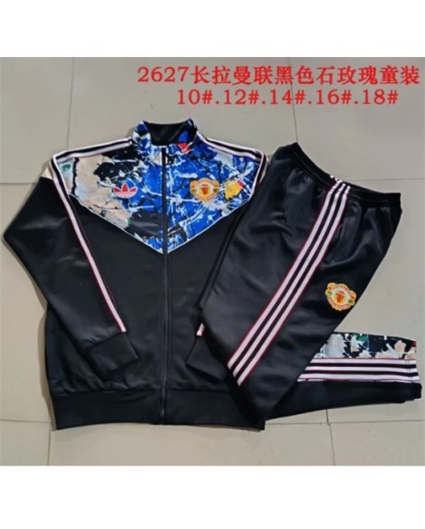 Manchester United Trainingsjacke 2627 - Black Stone Rose - Kind