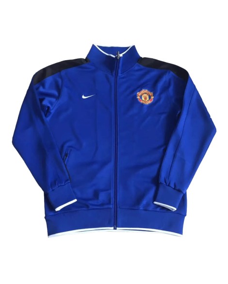 Manchester United 2010 Retro-Trainingsjacke – Blau