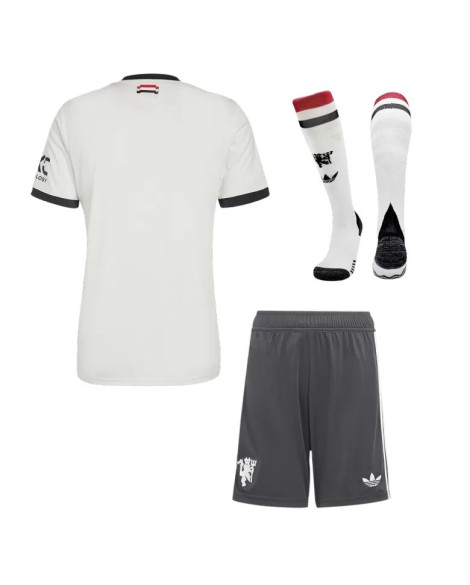 Manchester United Drittes Auswärts-Fußballtrikot 2024/25 (Trikot + Shorts + Socken)