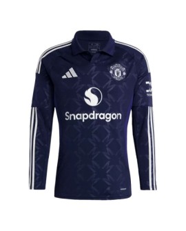 Langärmliges Manchester United-Auswärts-Fußballtrikot 2024/25