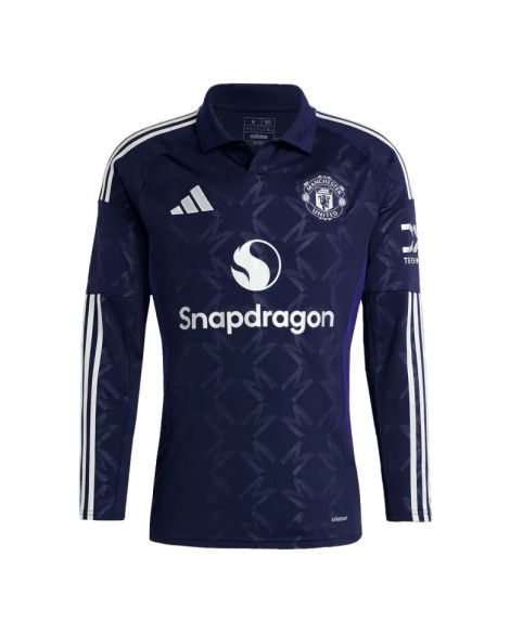 Langärmliges Manchester United-Auswärts-Fußballtrikot 2024/25