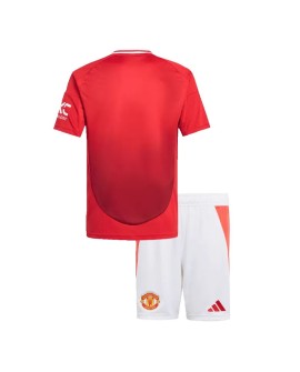 Manchester United Heimtrikot 2024/25 für Kinder (Trikot + Shorts)