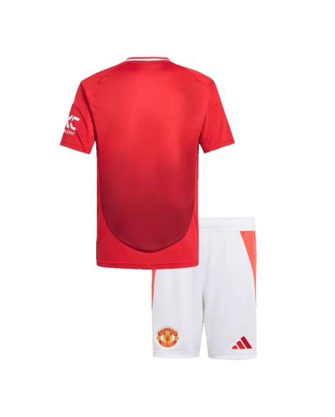 Manchester United Heimtrikot 2024/25 für Kinder (Trikot + Shorts)