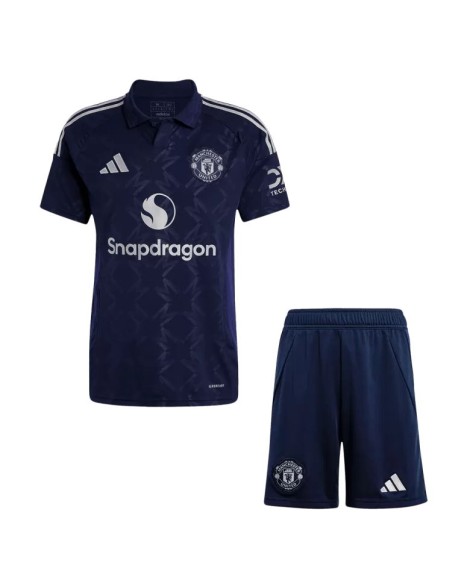 Manchester United Auswärts-Fußballtrikot 2024/25 (Trikot + Shorts)