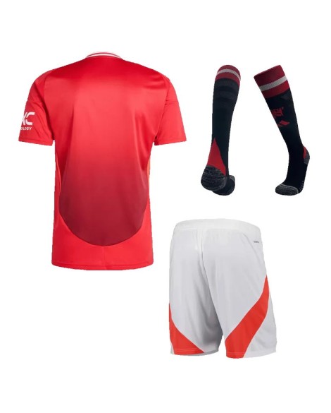 Manchester United-Trikot für Zuhause 2024/25 (Trikot + Hose + Unterhosen)