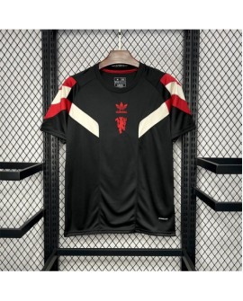 Manchester United 2024/25 Originals T-Shirt Schwarzes Trikot