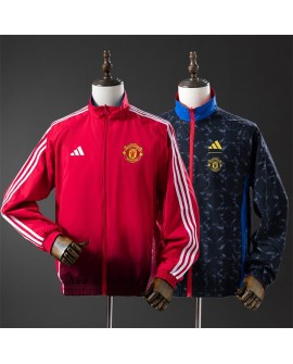 Manchester United Wendejacke/Trenchcoat mit Anthem-Motiv, Modell 24/25