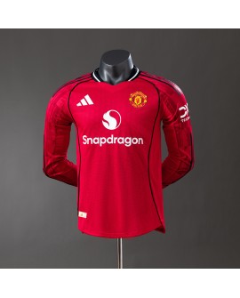 Manchester United Heimtrikot 2025/26 Langarm - Player