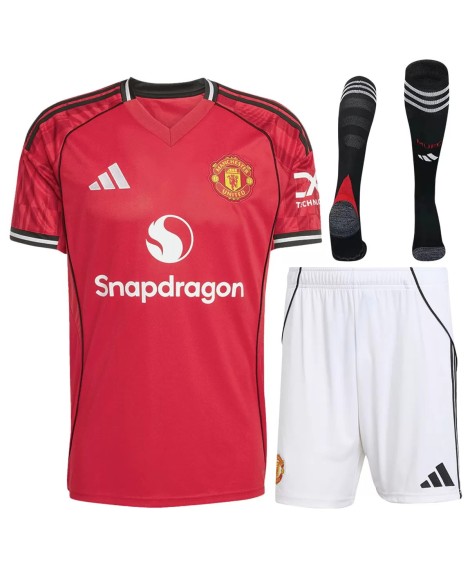 Manchester United Heimtrikot 2025/26  (Trikot + Shorts + Socken)