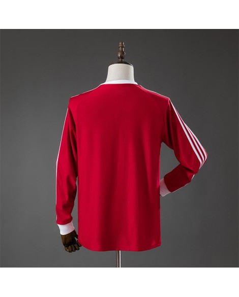 Rotes Langarmshirt Manchester United Tribünen-Ikone