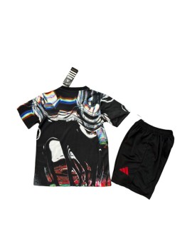 Manchester United Trainingsanzug (schwarz-weiß) (Trikot + Shorts) 2627 - Kind