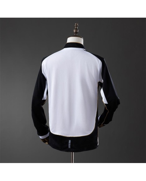 Manchester United 01/02 Jubiläumsausgabe Langarm-Retro-Trikot - Wendbar