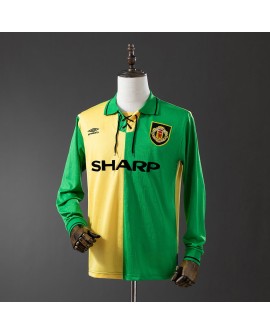 Manchester United Auswärtstrikot 1992 von – Lange Ärmel
