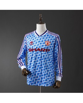 Manchester United Auswärts-Retro-Trikot 1990/92 von – Langarm
