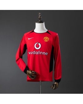 Manchester United Retro-Heimtrikot 02/04 - Langarm
