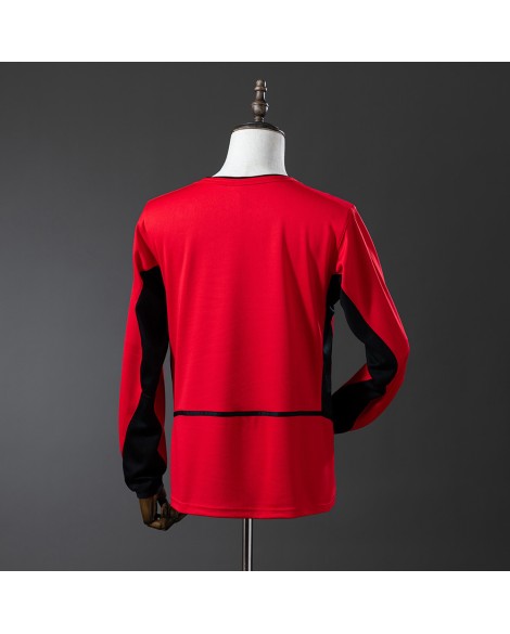 Manchester United Retro-Heimtrikot 02/04 - Langarm