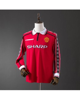 Manchester United Retro-Heimtrikot 1998/99 von – Langarm