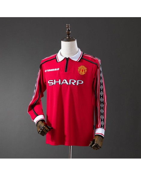 Manchester United Retro-Heimtrikot 1998/99 von – Langarm
