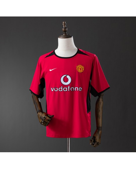 Manchester United Retro-Heimtrikot 02/04