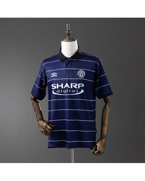 Manchester United Auswärtstrikot Retro 1999/00