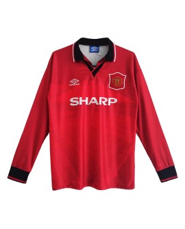 Manchester United Heimtrikot Retro 1994/96 von – Langarm