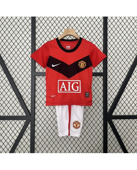 Manchester United children's retro home jersey 09/10 - Kind