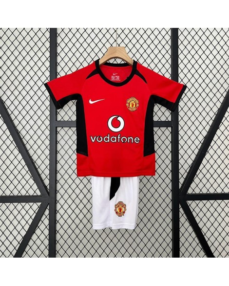 Manchester United children's retro home jersey 02/04 - Kind