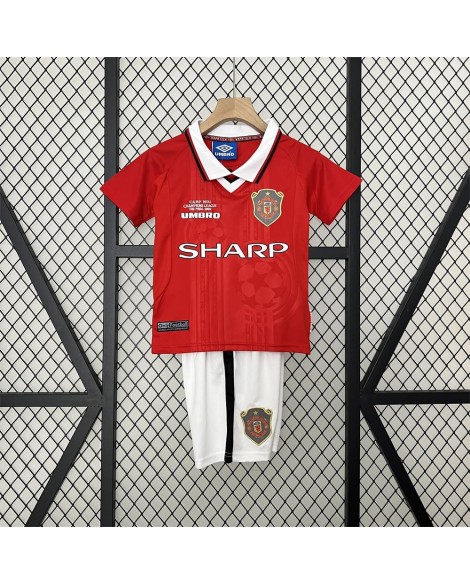 Manchester United children's retro home jersey 99/00 - Kind
