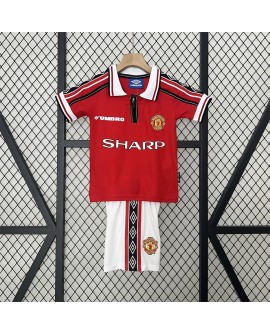 Manchester United Kinder-Retro-Heimtrikot 98/99 - Kind