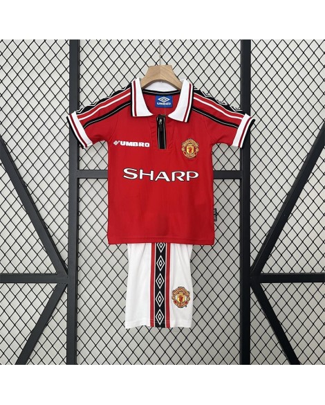 Manchester United Kinder-Retro-Heimtrikot 98/99 - Kind