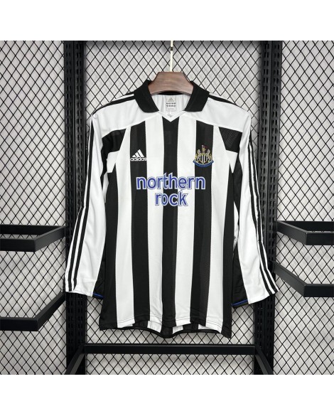 Newcastle 2003/04 Heim-Retro-Trikot – langärmlig