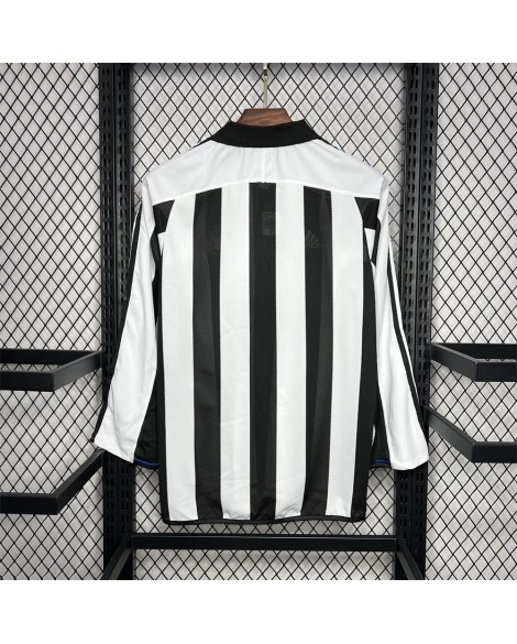 Newcastle 2003/04 Heim-Retro-Trikot – langärmlig