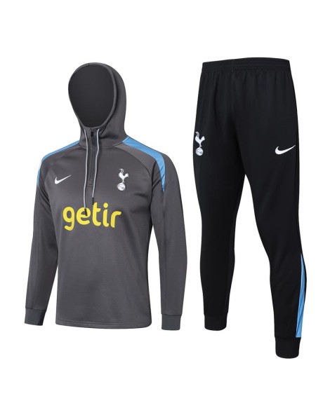 Tottenham Hotspur Trainingstrikot mit Kapuze 2425 - Dunkelgrau