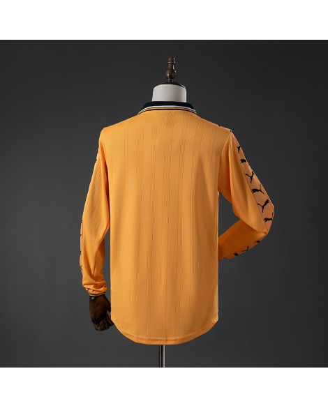 Wolves Heimtrikot der Saison 98/99, langärmelig, Retro-Design