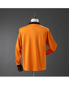 Wolves Heimtrikot der Saison 80/81, langärmelig, Retro-Design
