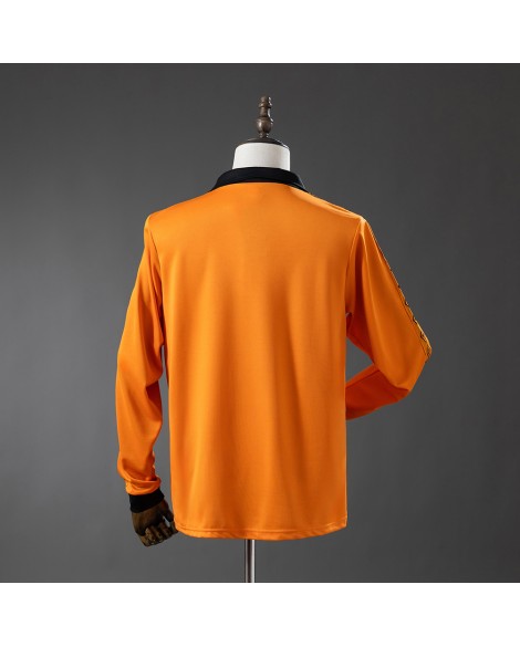 Wolves Heimtrikot der Saison 80/81, langärmelig, Retro-Design