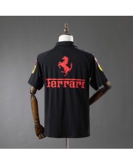 Schwarzes Ferrari F1 2025 Poloshirt