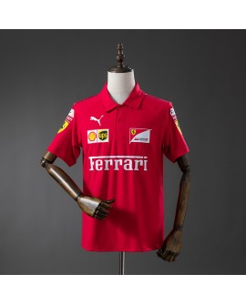 Ferrari F1 2025 Rotes Poloshirt
