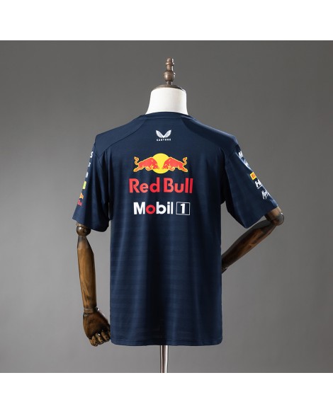 Red Bull F1 2025 Marineblaues T-Shirt