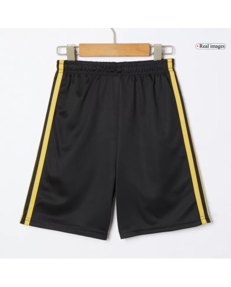 Mexiko Auswärtstrikot für Kinder (Trikot + Shorts) 2025, Schwarz – Gold Cup